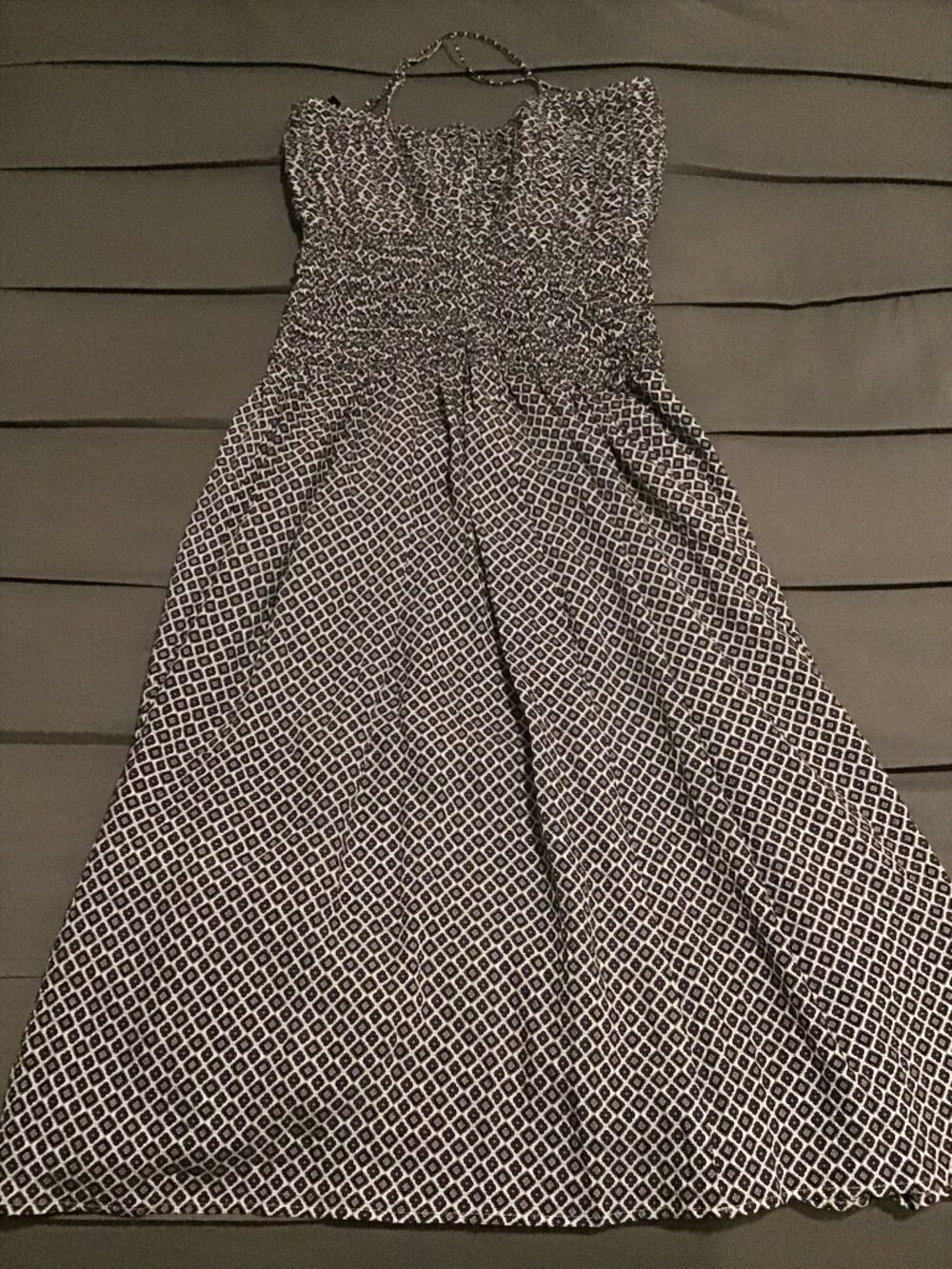 Banana Republic Summer Dress | Size 0 | Black/Pink/White Geometric Print